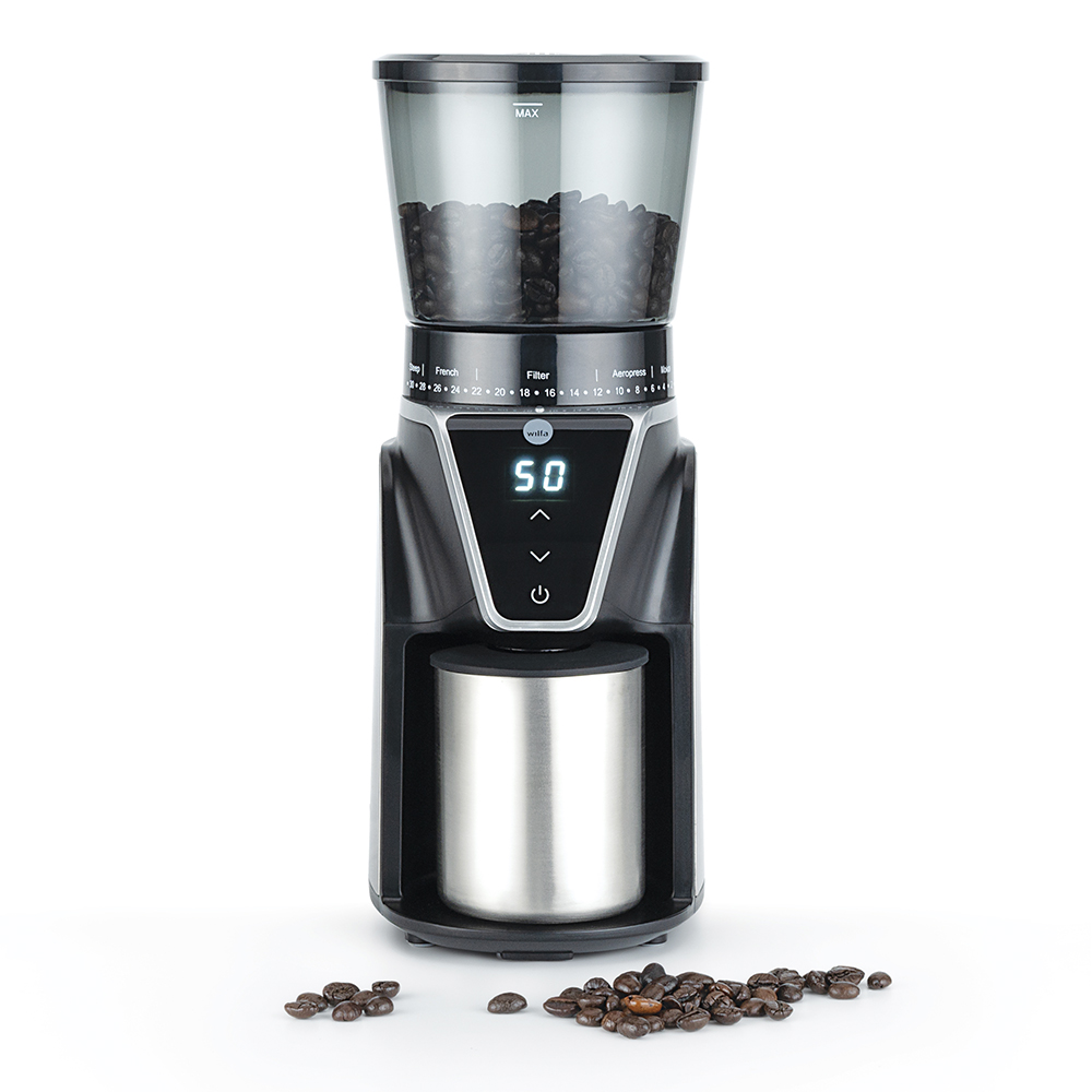 Wilfa Kaffekvern digitalt display 275 g rustfri