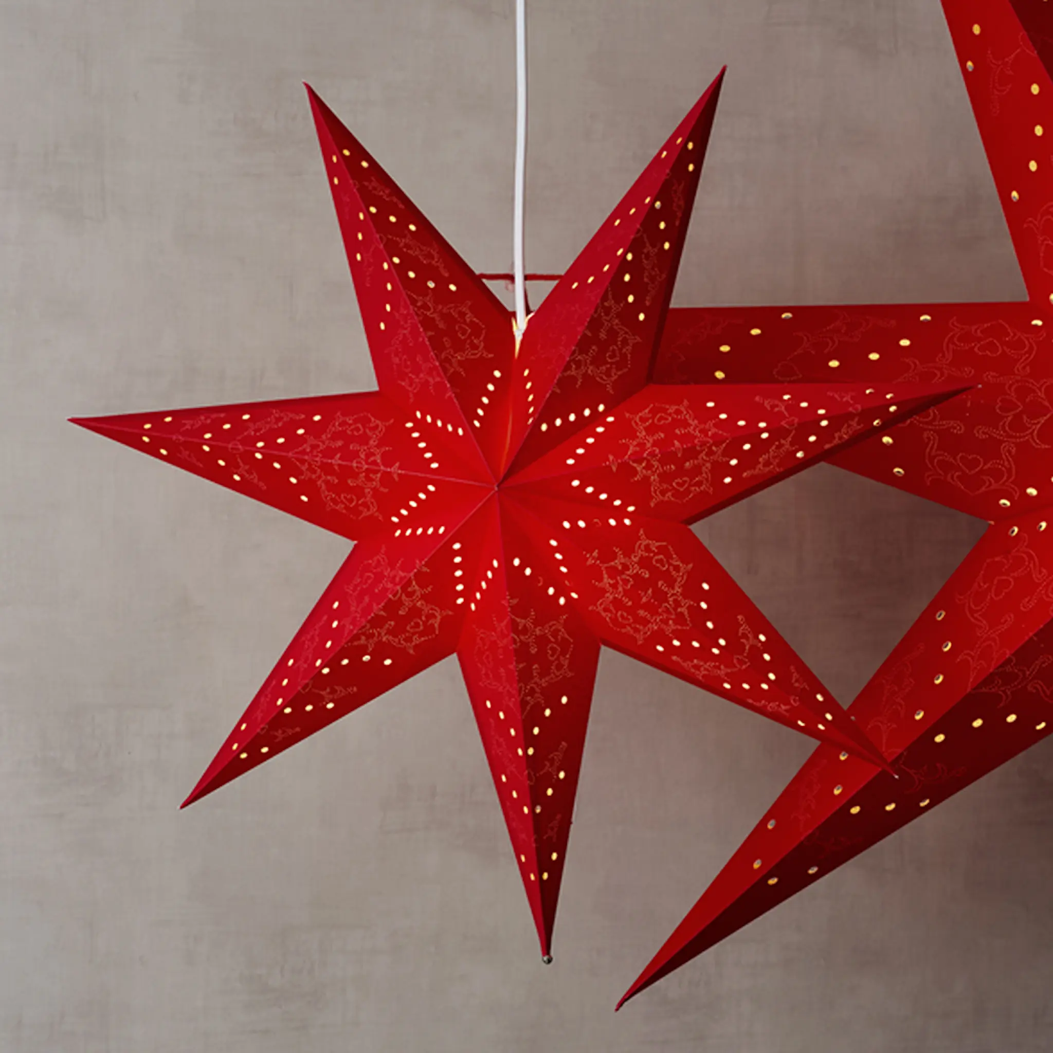 Star Trading Sensy Pappersstjärna 54 cm Röd