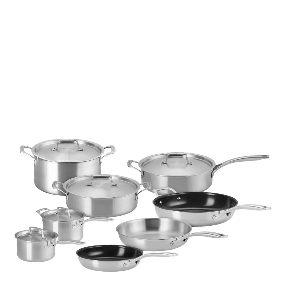 Essential 3-ply Stainless Steel kattilasarja 8 osaa