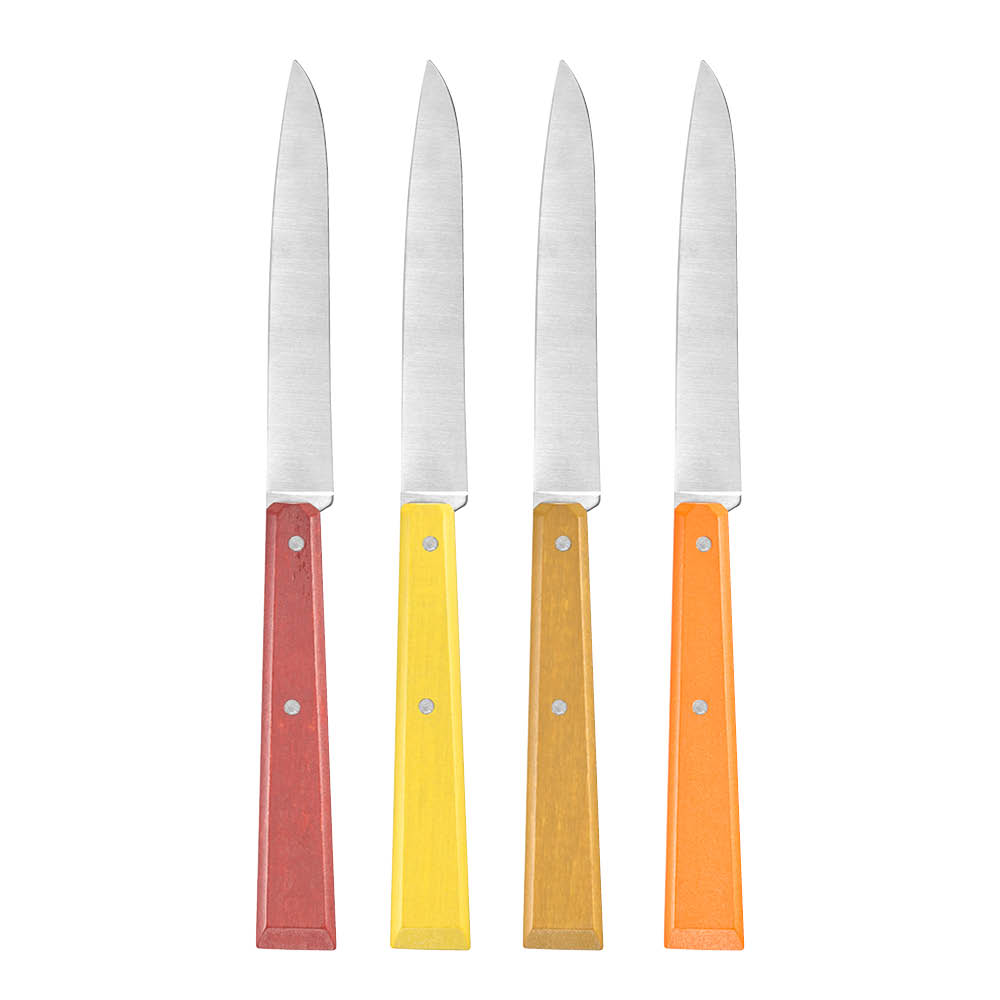 Opinel Bon Appetit kniv 22 cm 4-pack citrus