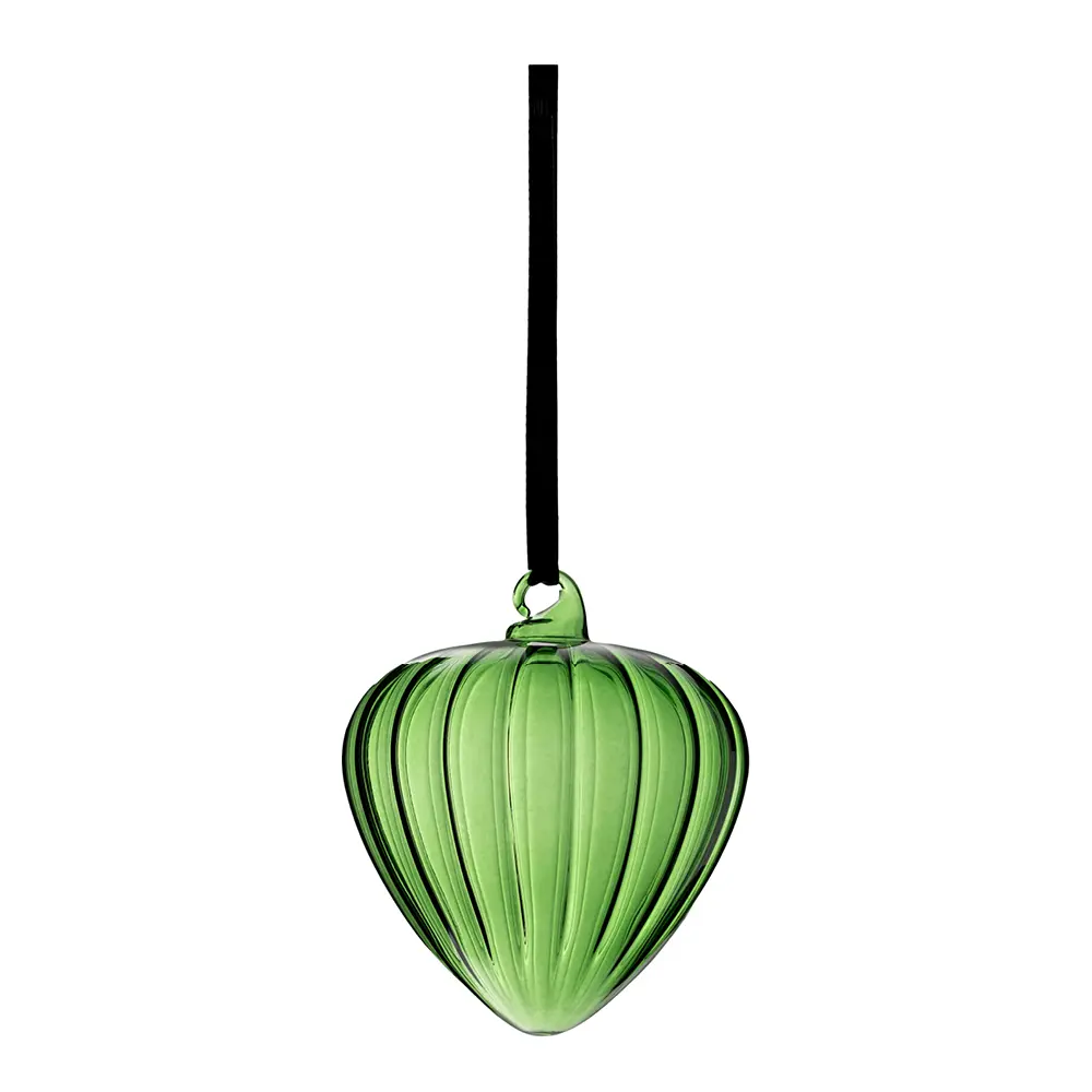 Hazel dekorkule 10 cm grønn