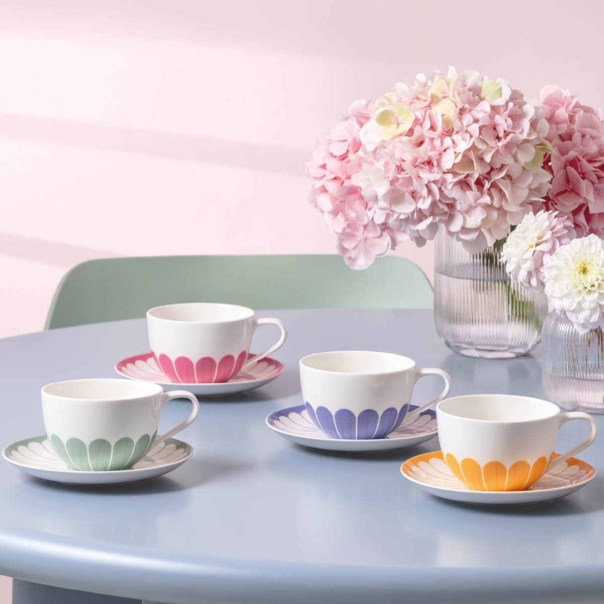 Villeroy & Boch Fleur cassis cappuccinokopp 30 cl rosa