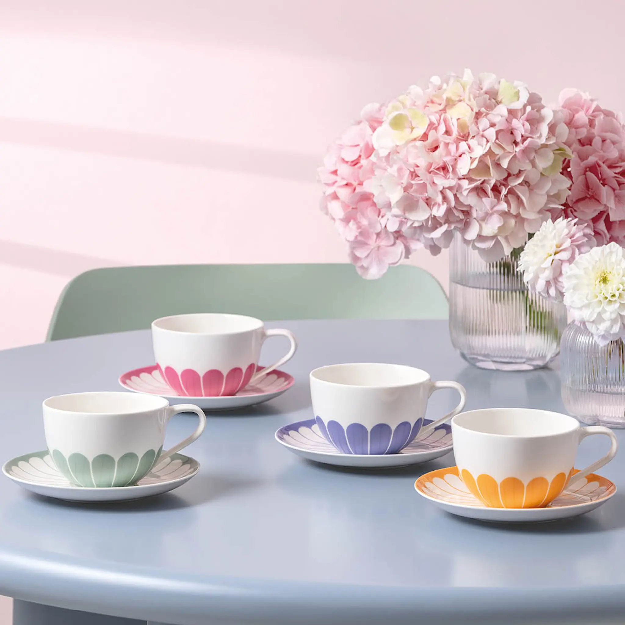 Villeroy & Boch Fleur cassis cappuccinokopp 30 cl rosa