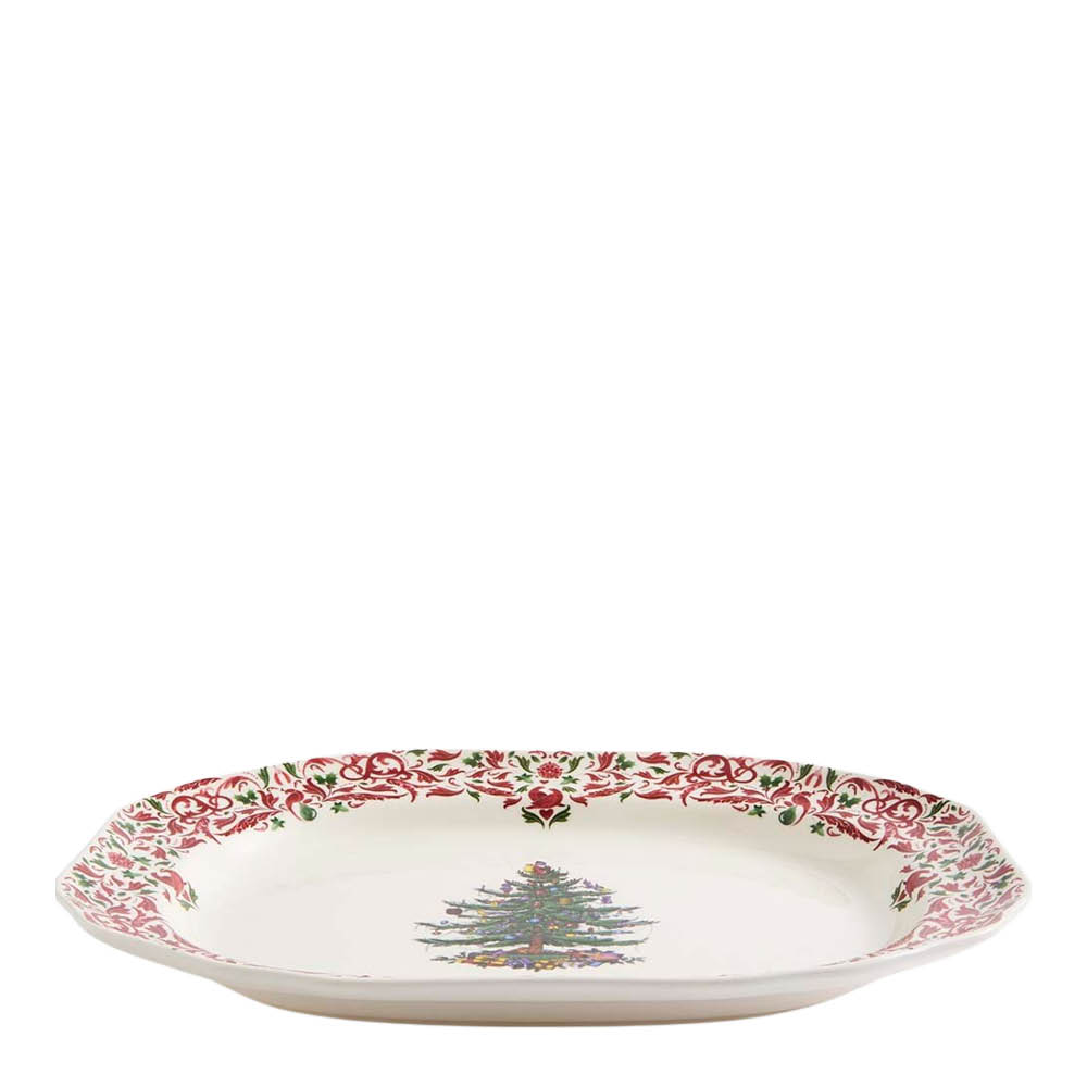 Spode - Christmas Tree Yuletide suorakulmainen vati 36 cm
