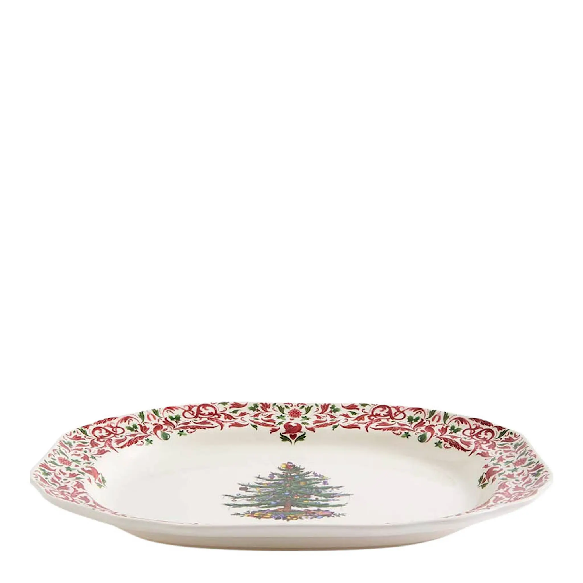Spode Christmas Tree Yuletide rektangulärt fat 36 cm