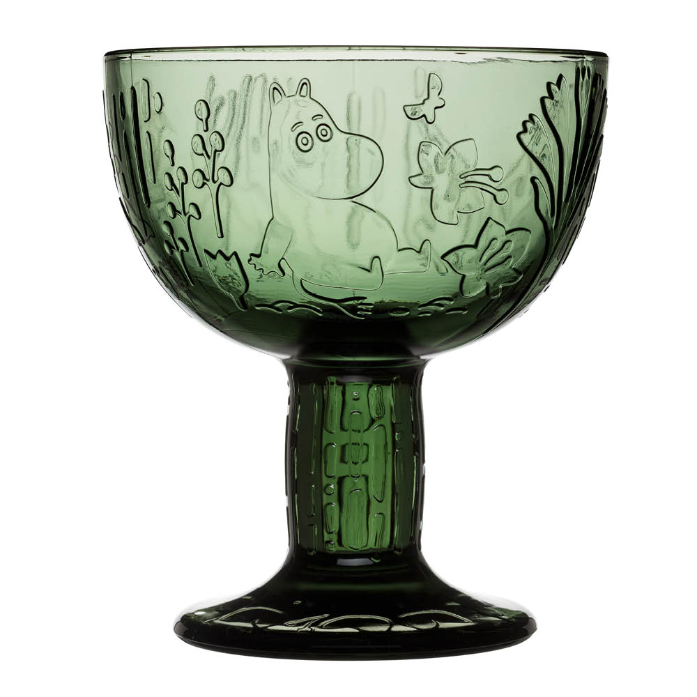 Moomin Iittala Mummi skål 14 cm furugrønn