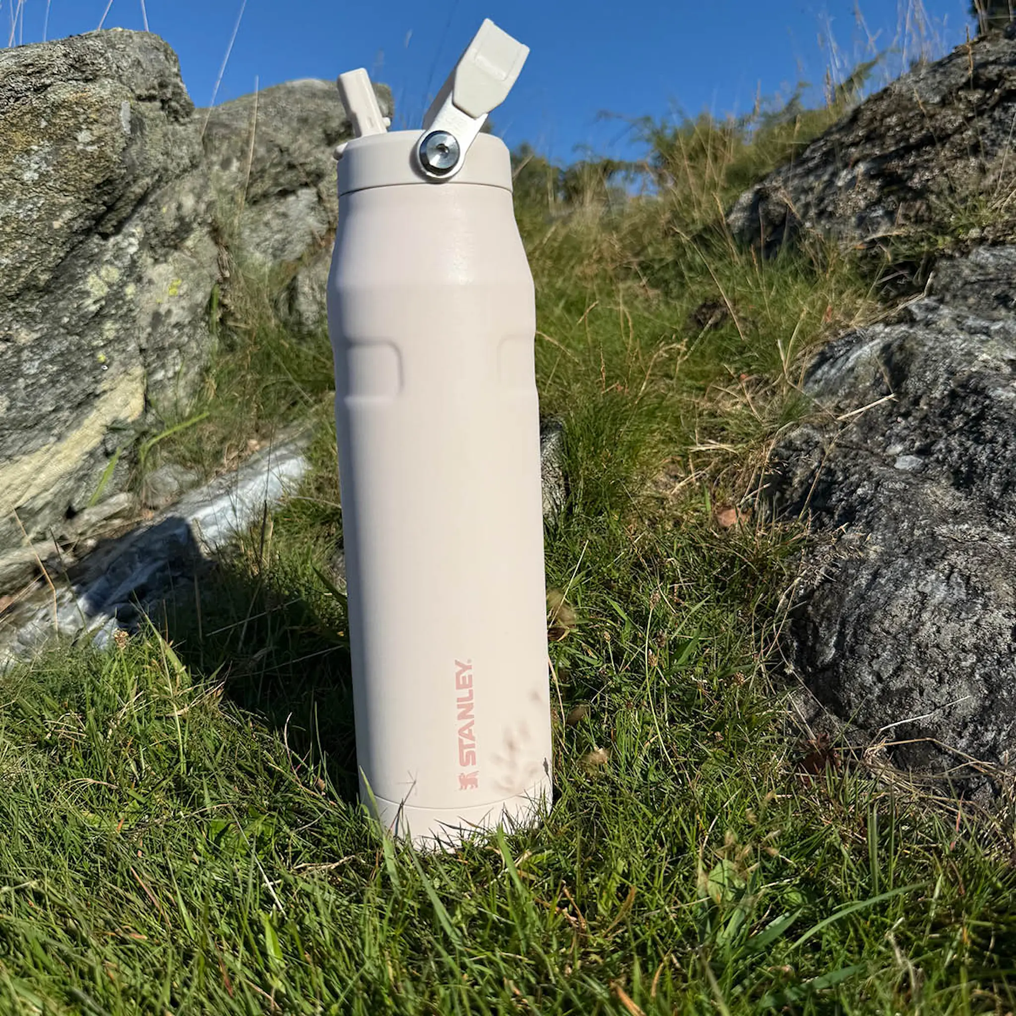 Stanley Iceflow flip straw tumbler termoflaske 1L rose quartz