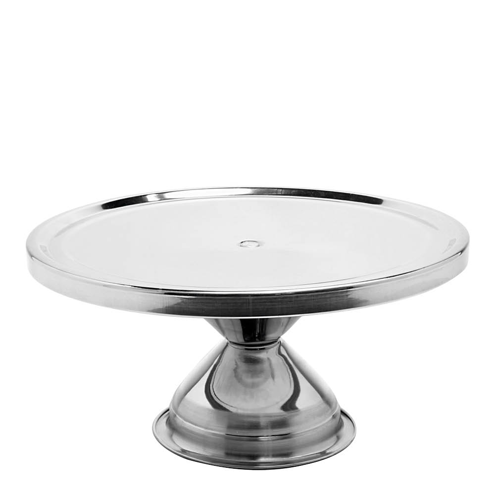 Exxent Tårtfat / serveringsfat på fot 33 cm stål