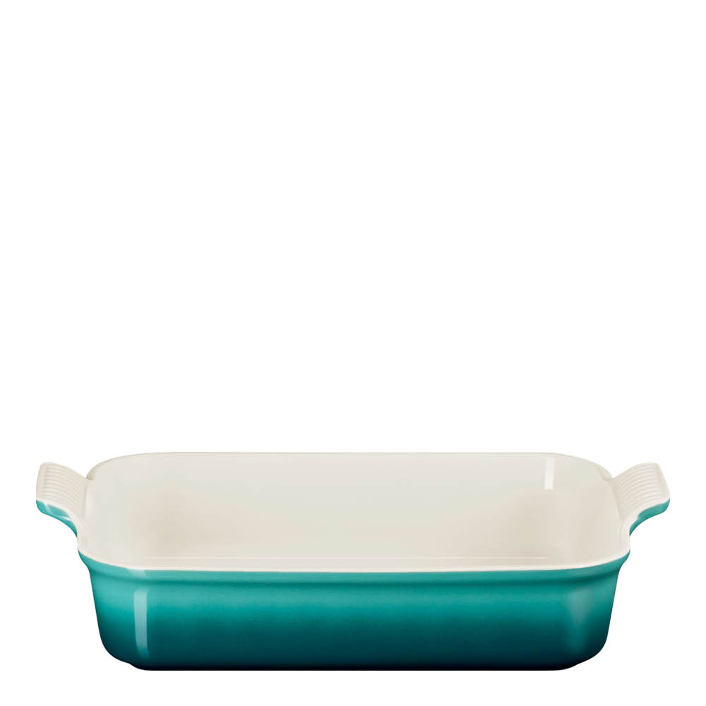 Le Creuset Heritage ugnsform rektangulär 32 cm Bleu Riviera