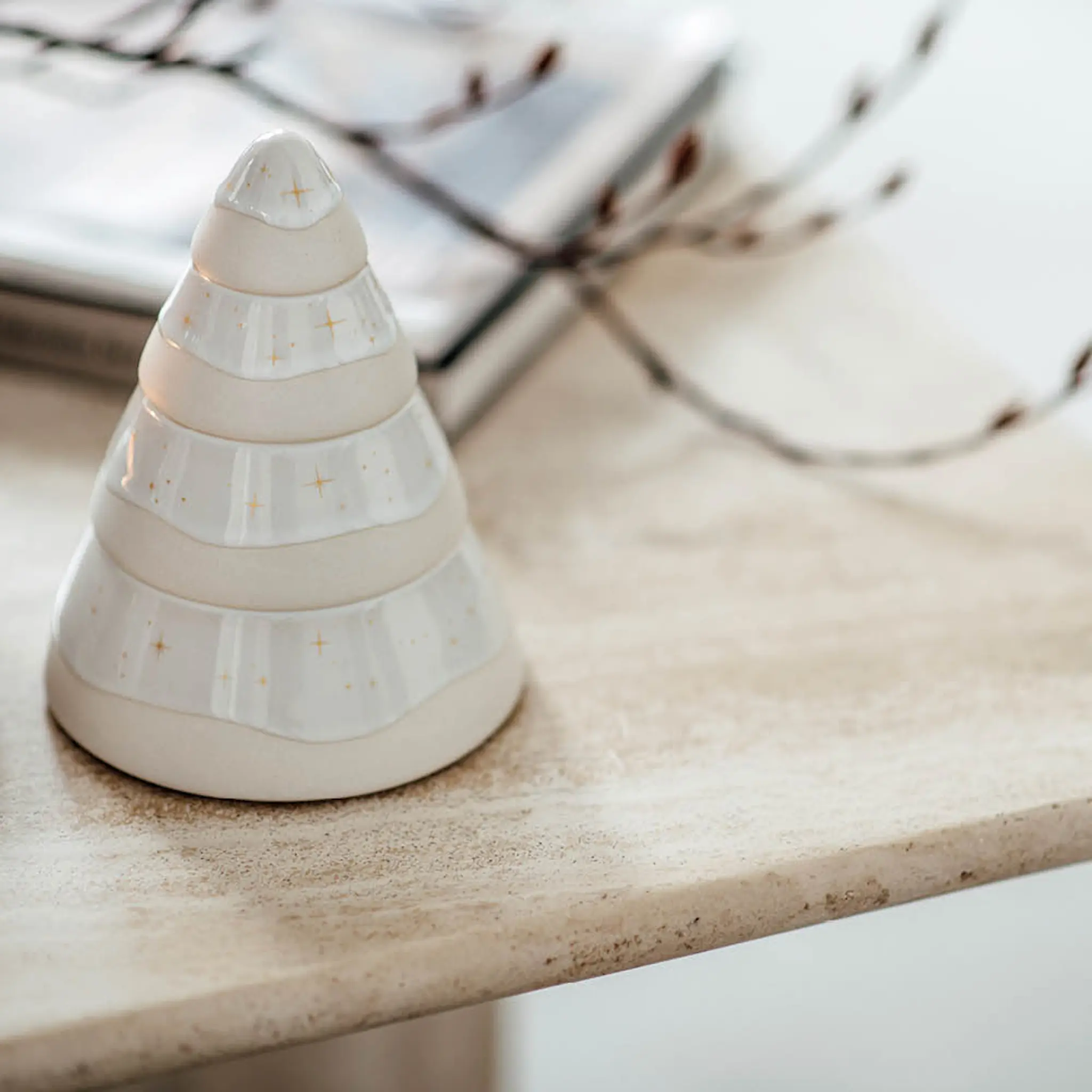 Villeroy & Boch Winter Glow dekoration träd 11x14 cm