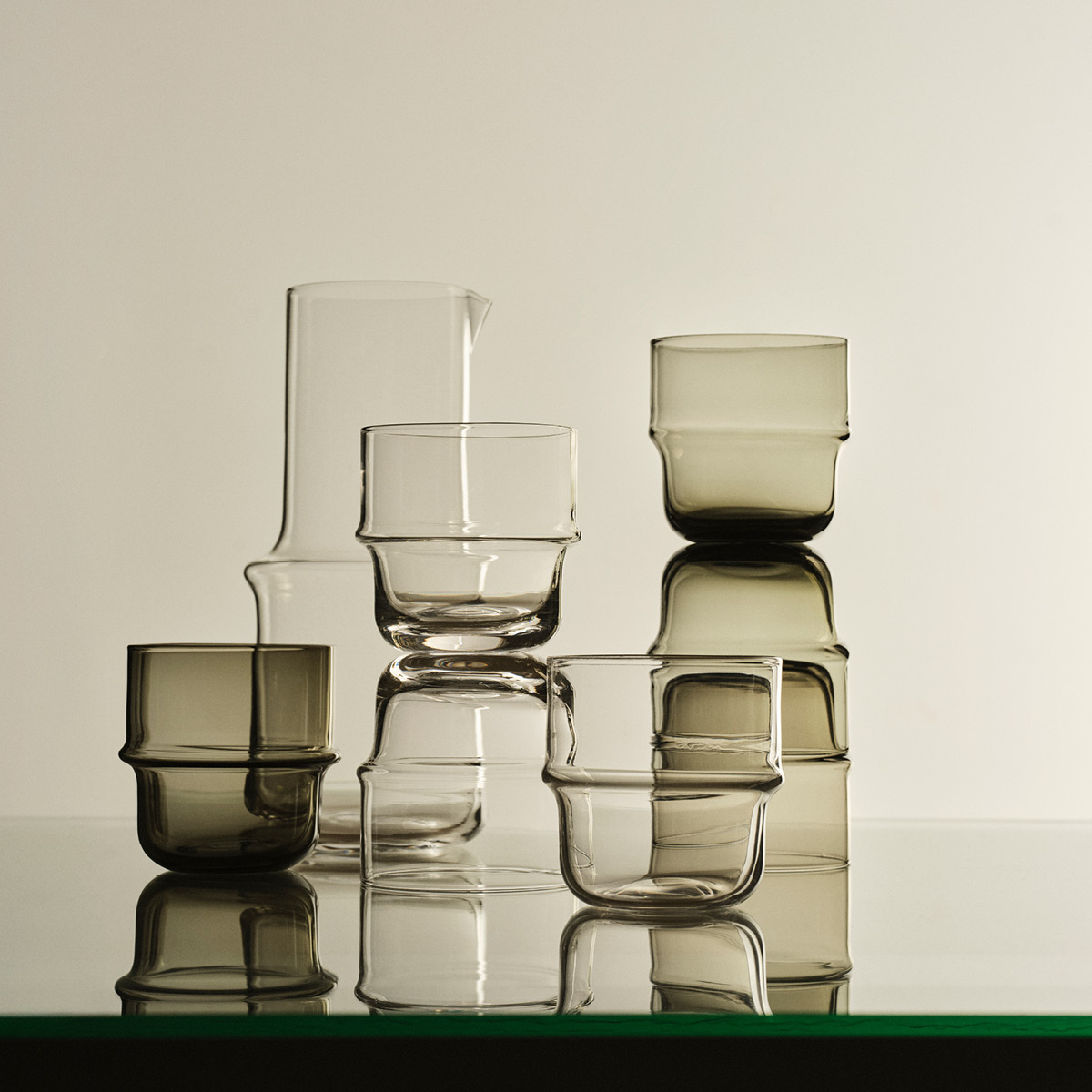 Design House Stockholm Unda Glas 2-pack Grå