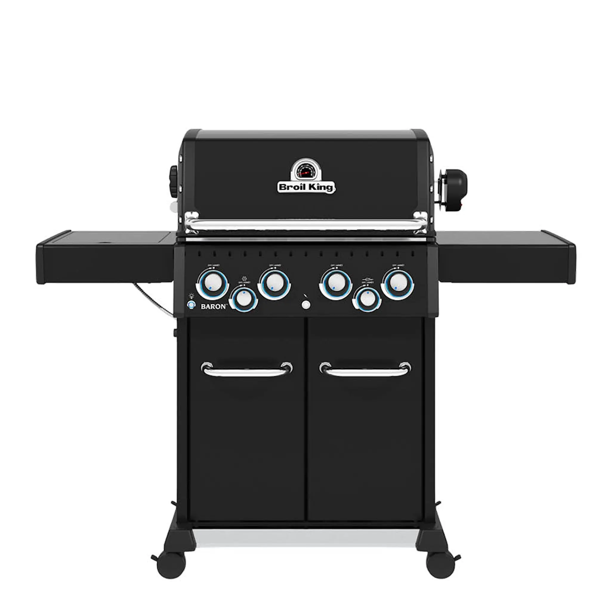 Broil King Gasolgrill Baron 490 Shadow med rotisserie och sidobrännare