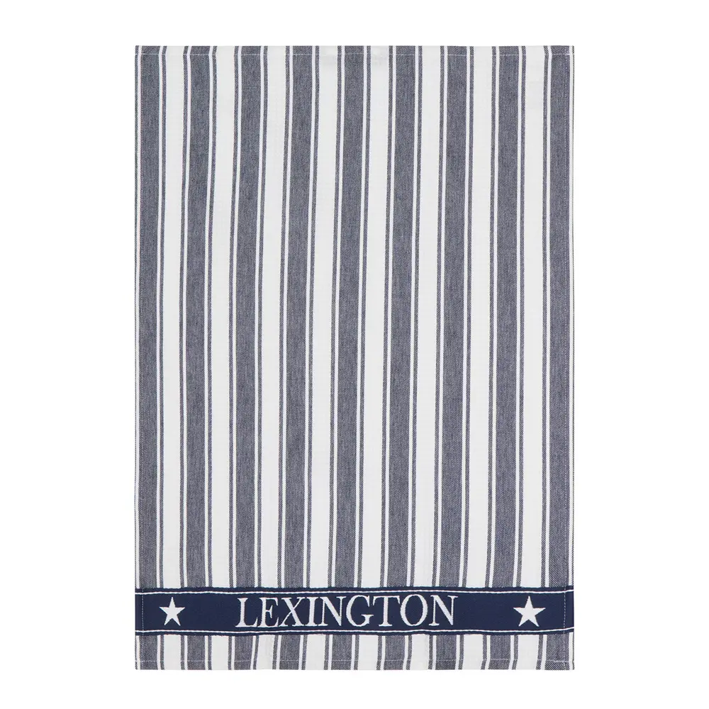 Icons kjøkkenhåndkle stripet vaffelstruktur 70x50 cm dress blå/hvit