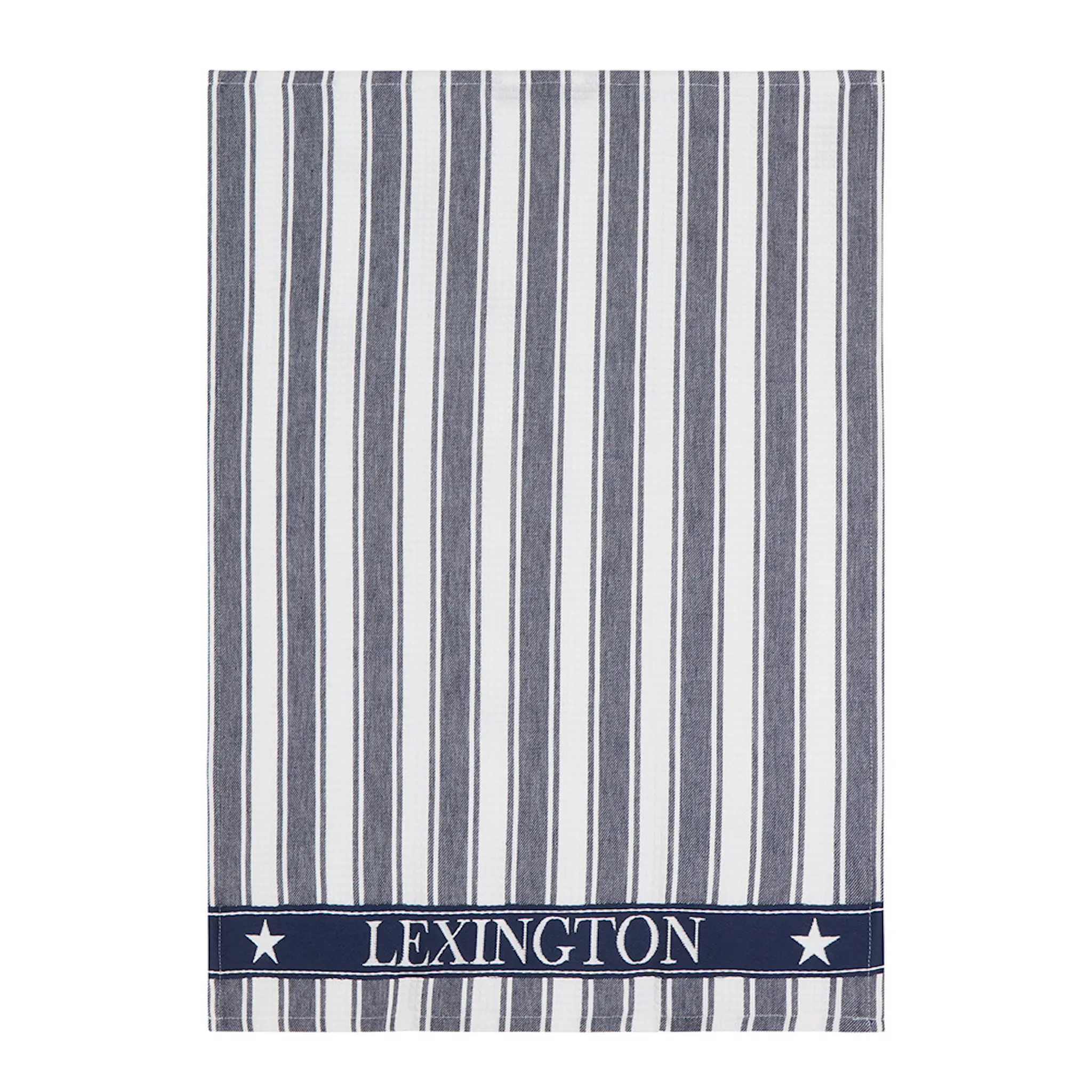 Lexington Icons kökshandduk randig våffelstruktur 70×50 cm dress blue/white
