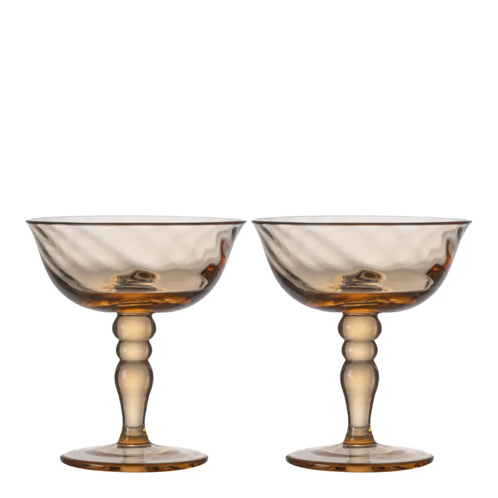 Opacity Italialainen samppanjalasi 15 cl 2 kpl Persikka