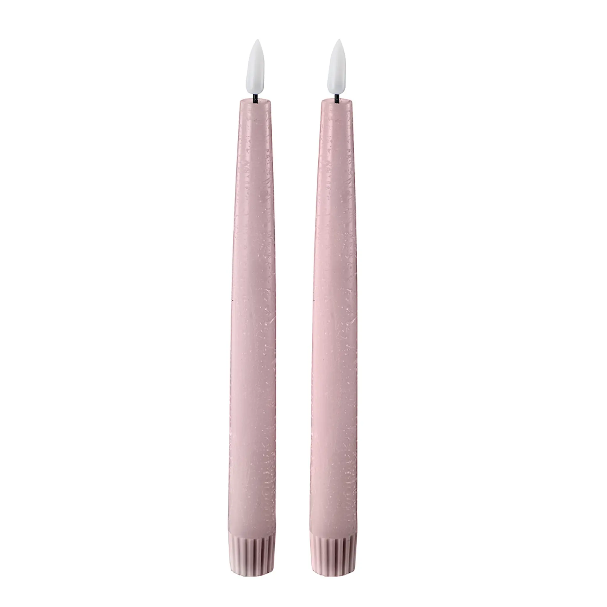 Edelweiss LED kronljus 2,2x22 cm 2-pack pastel rose