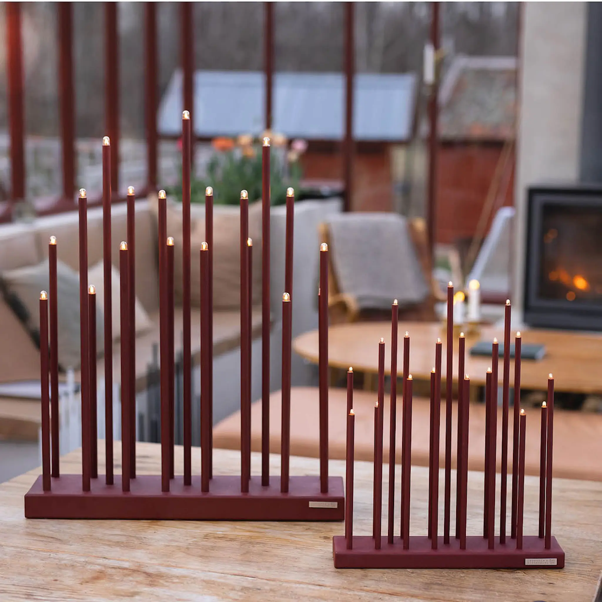Smak Design Elflugan Ljusstake Grande 50x12,5 cm oxidröd