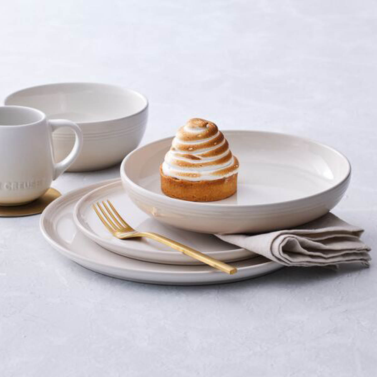 Le Creuset Coupe Collection Tallrik 22 cm Meringue