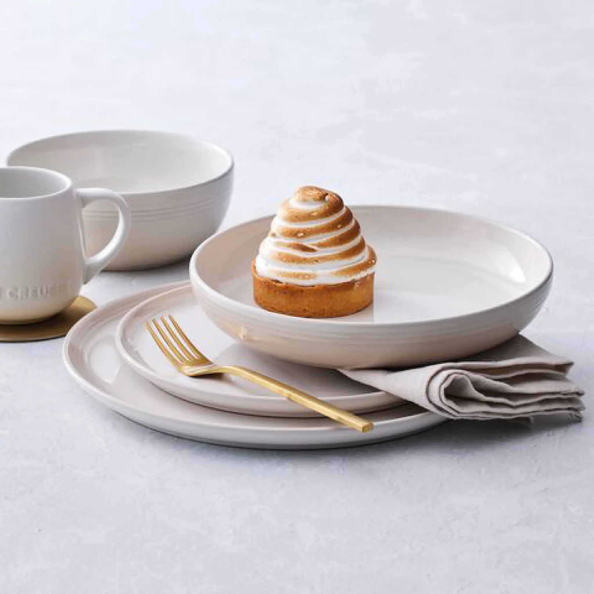 Le Creuset Coupe Collection Lautanen 22 cm Meringue