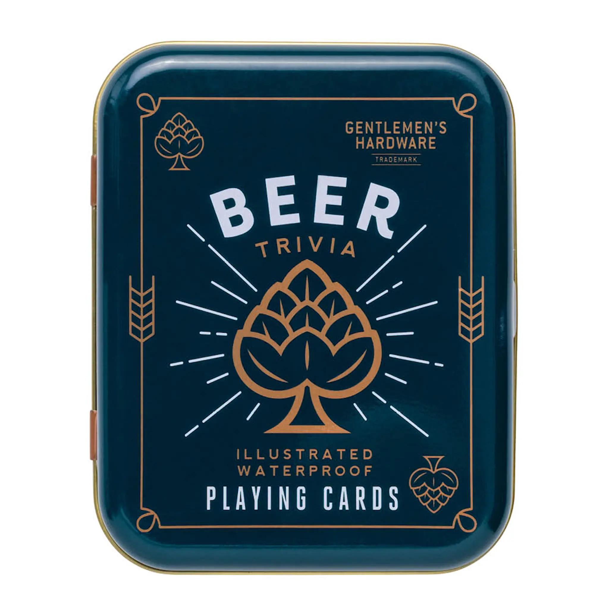 Gentlemen's Hardware Kortlek vattentålig med etui Öl svart