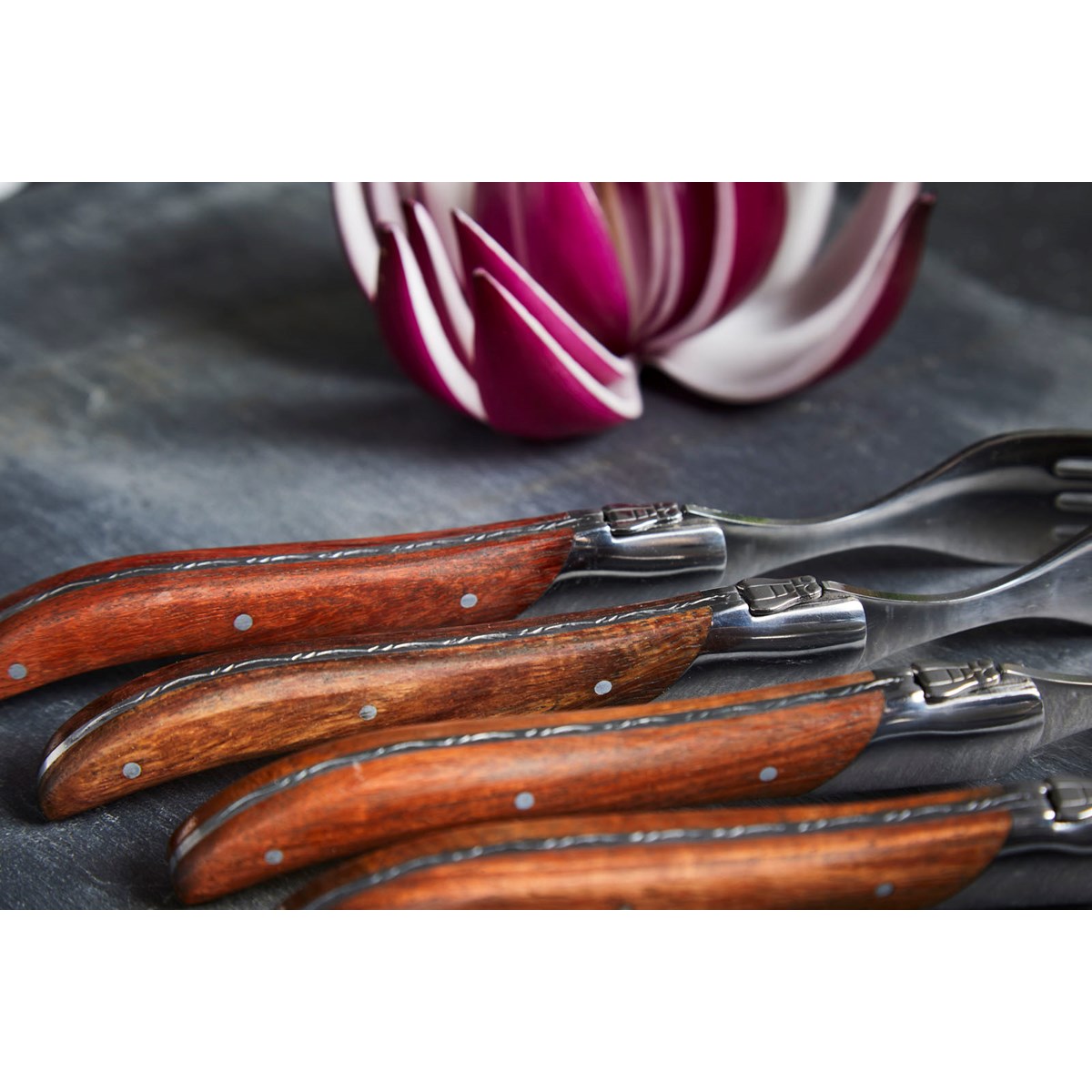 Laguiole by Hâws Grillgaffel 6-pack rosenträ