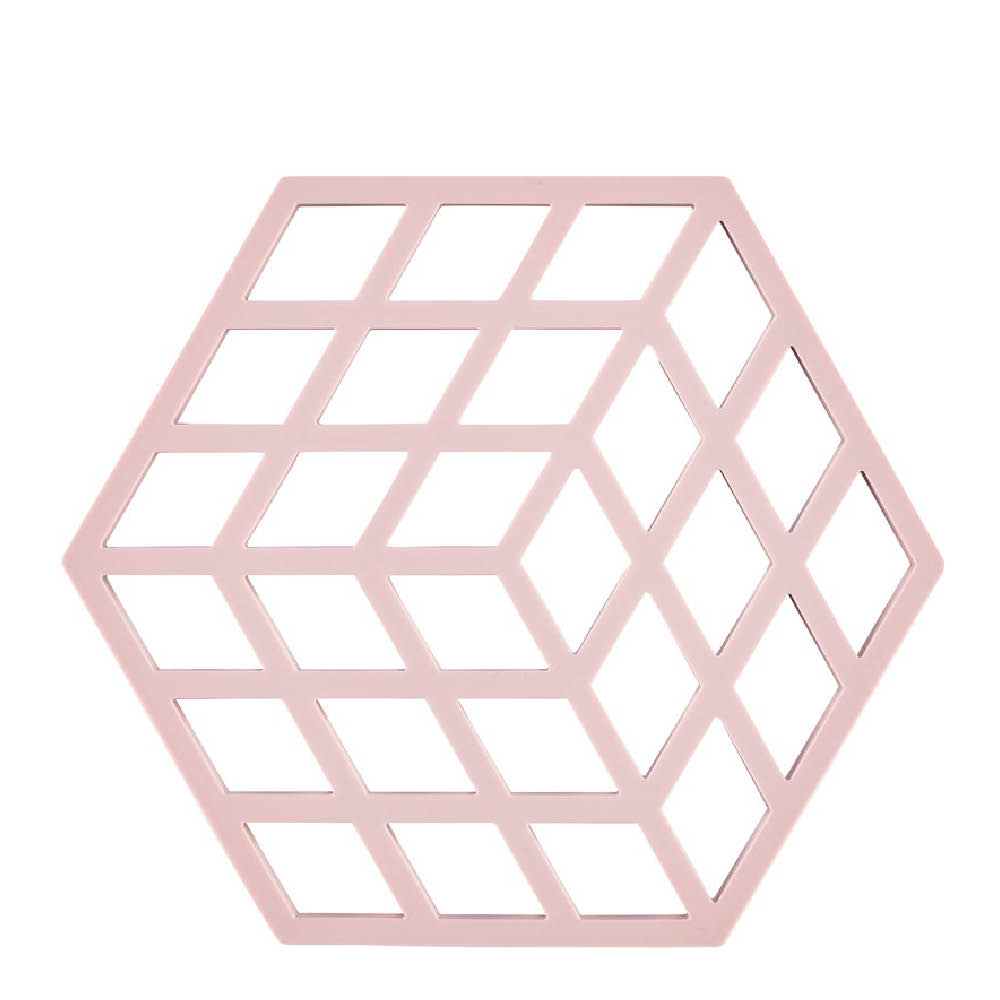Zone Denmark Cube bordskåner 16x14 cm rose