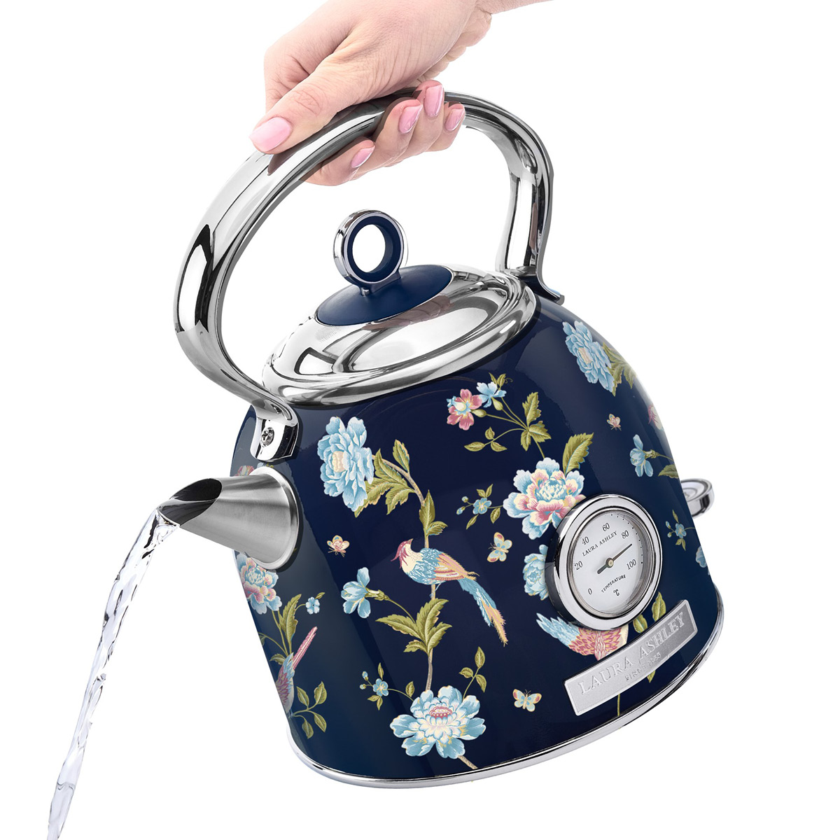 Laura Ashley Dome elektrisk vannkoker 1,7L Elveden navy