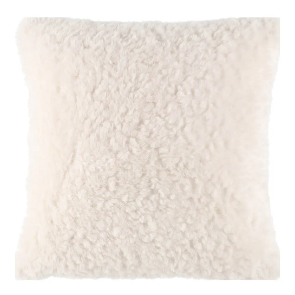 Wooly pute 45x45 cm naturhvit