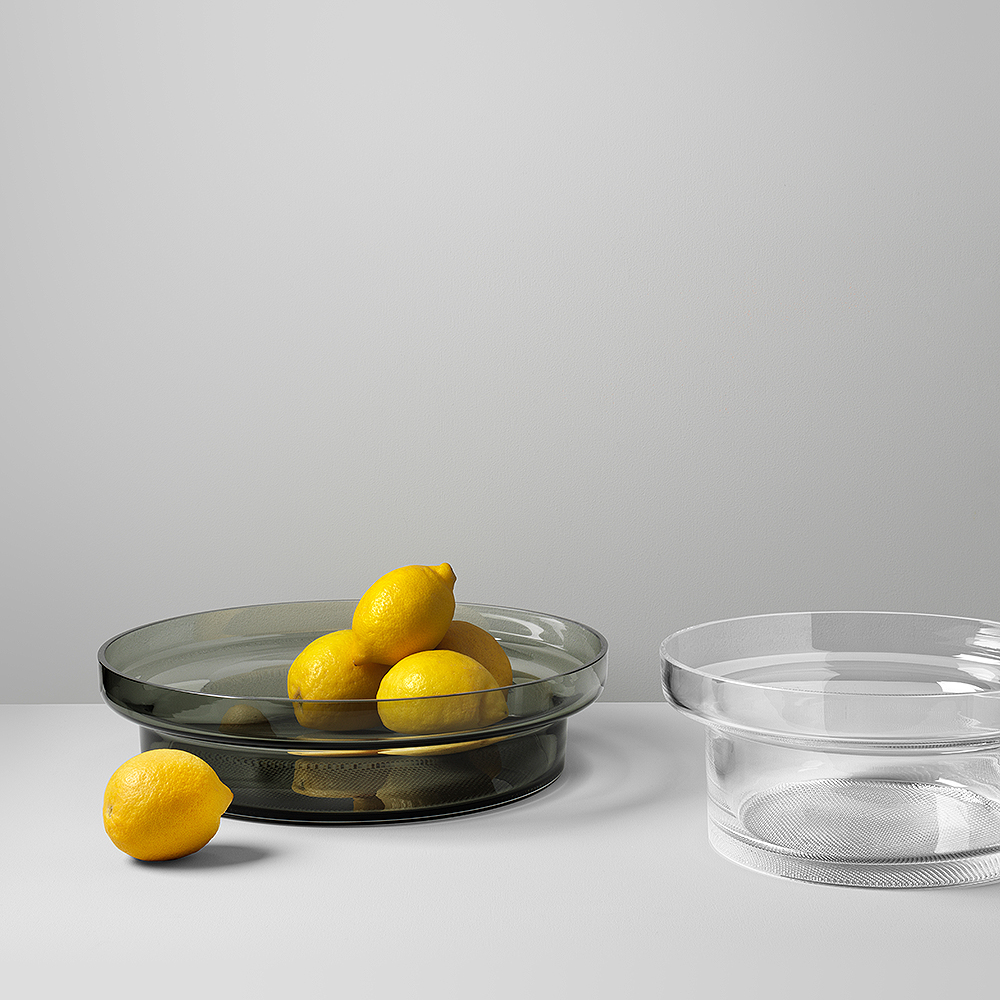 Kosta Boda Limelight fat 33 cm grå