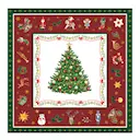 Servett 33x33 cm 20-pack Christmas Evergreen Red