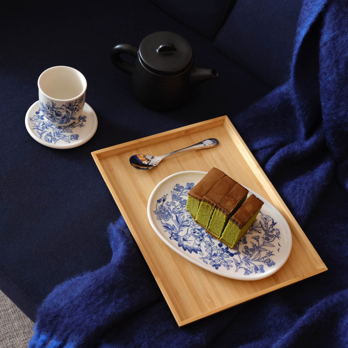 Moomin Arabia Muumi Haru Lautanen 12 cm Valkoinen/Sininen