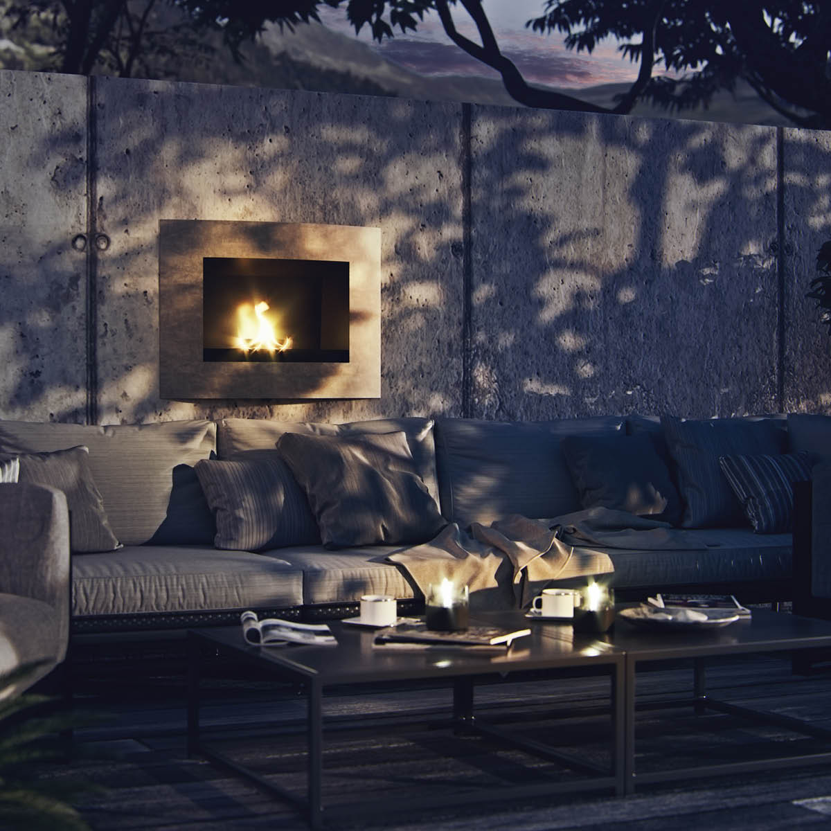 Tenderflame Lilly lys 10 0,2 L hvit