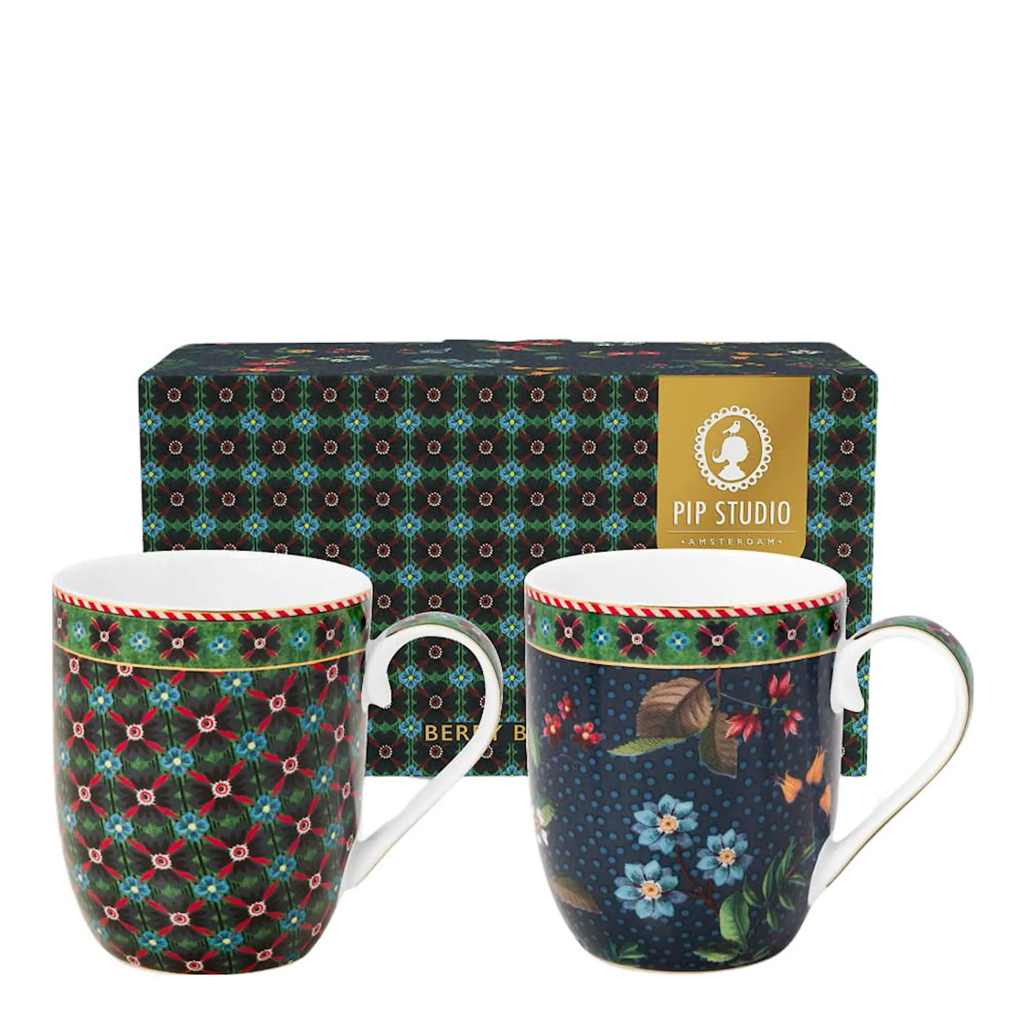 Pip Studio Berry Blues Muki 20 cl 2 kpl Sininen