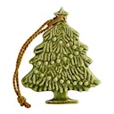 Julornament julgran 9 cm grön