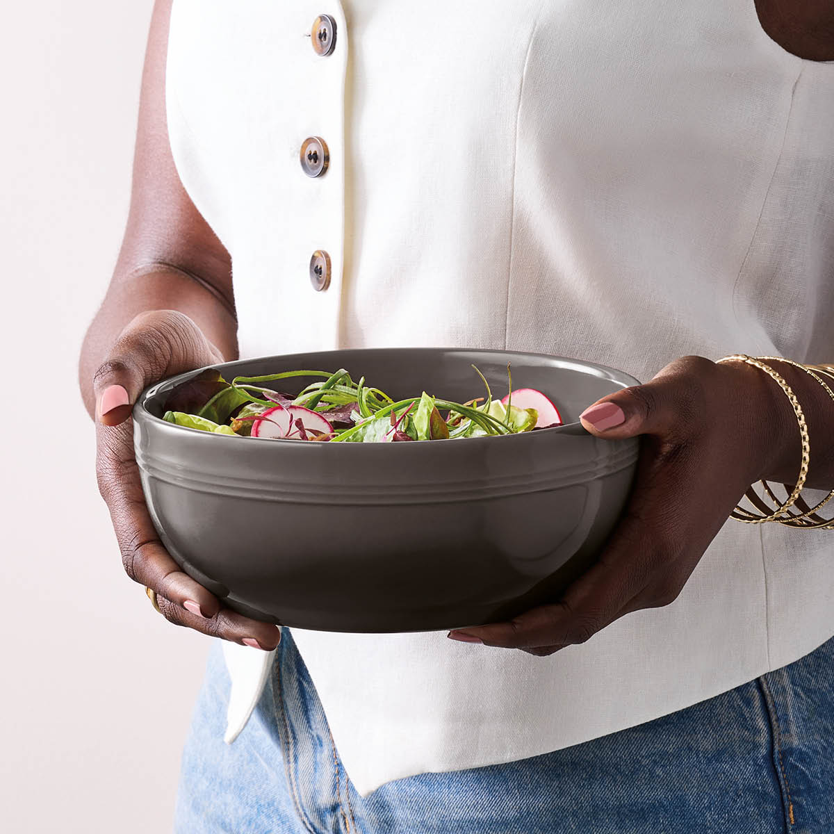 Le Creuset Coupe Collection serveringsskål 20 cm 1,6L Flint