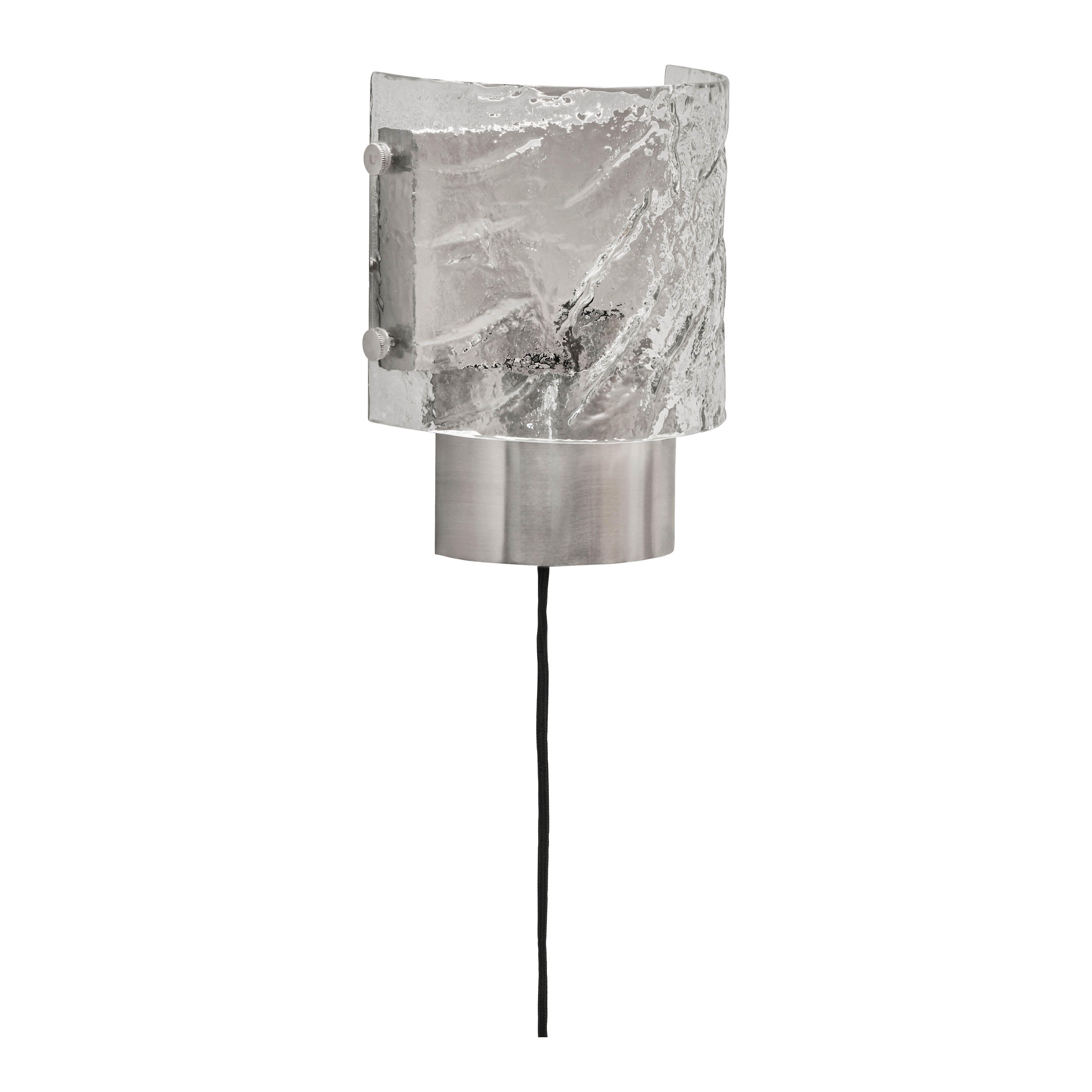 House Doctor Type vegglampe 22 cm børstet sølvfinish