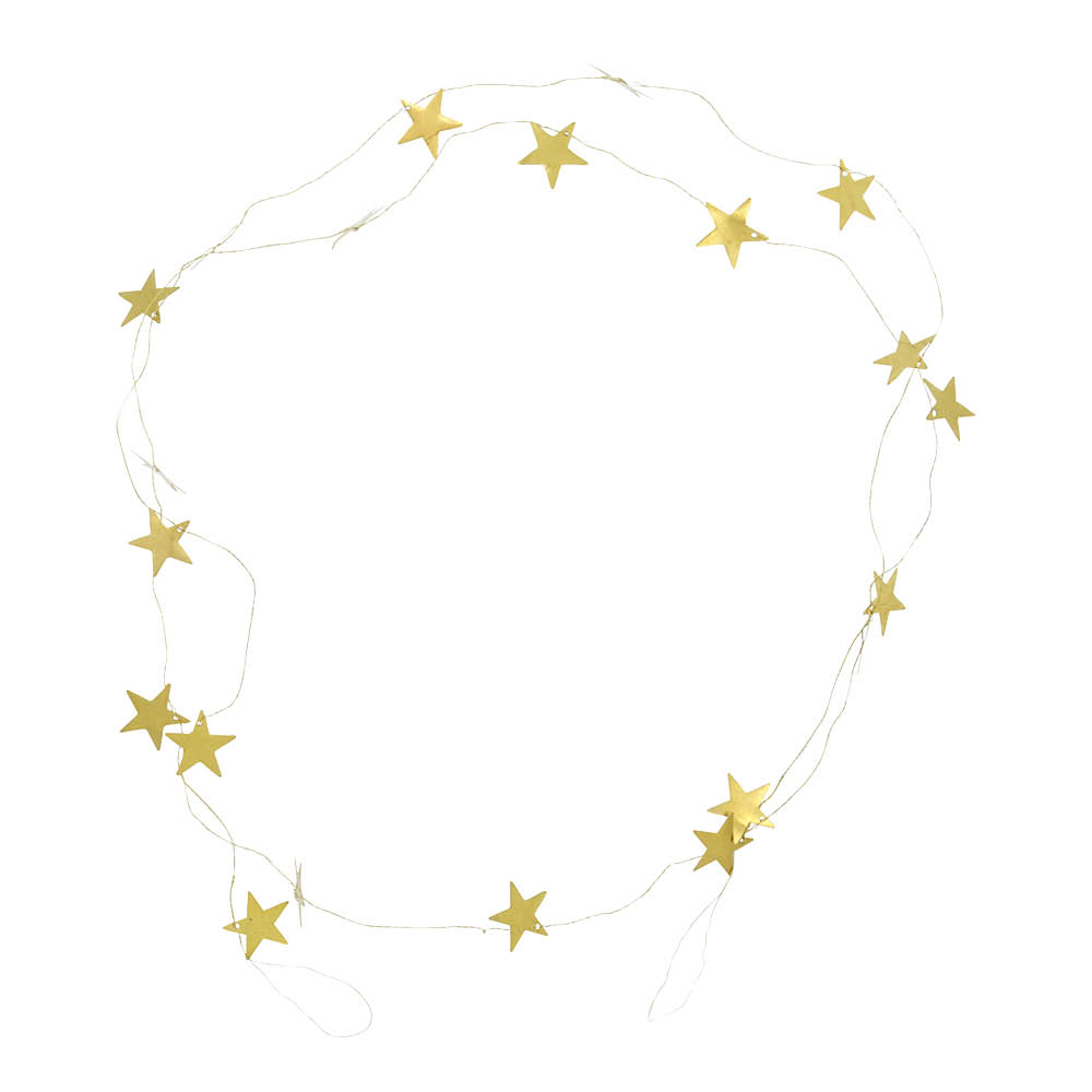 House Doctor Stars girlang 250 cm antik mässing