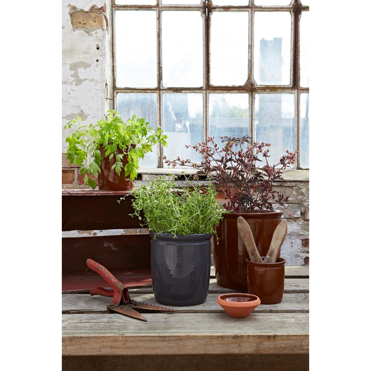 Knabstrup Keramik Syltkruka Ø21 cm 4L Antracit