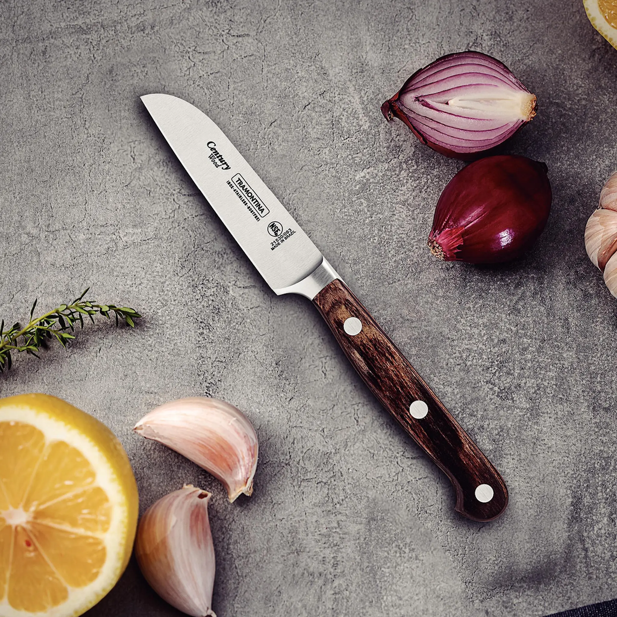 Tramontina Polywood Vihannesveitsi 7,5 cm Ruskea