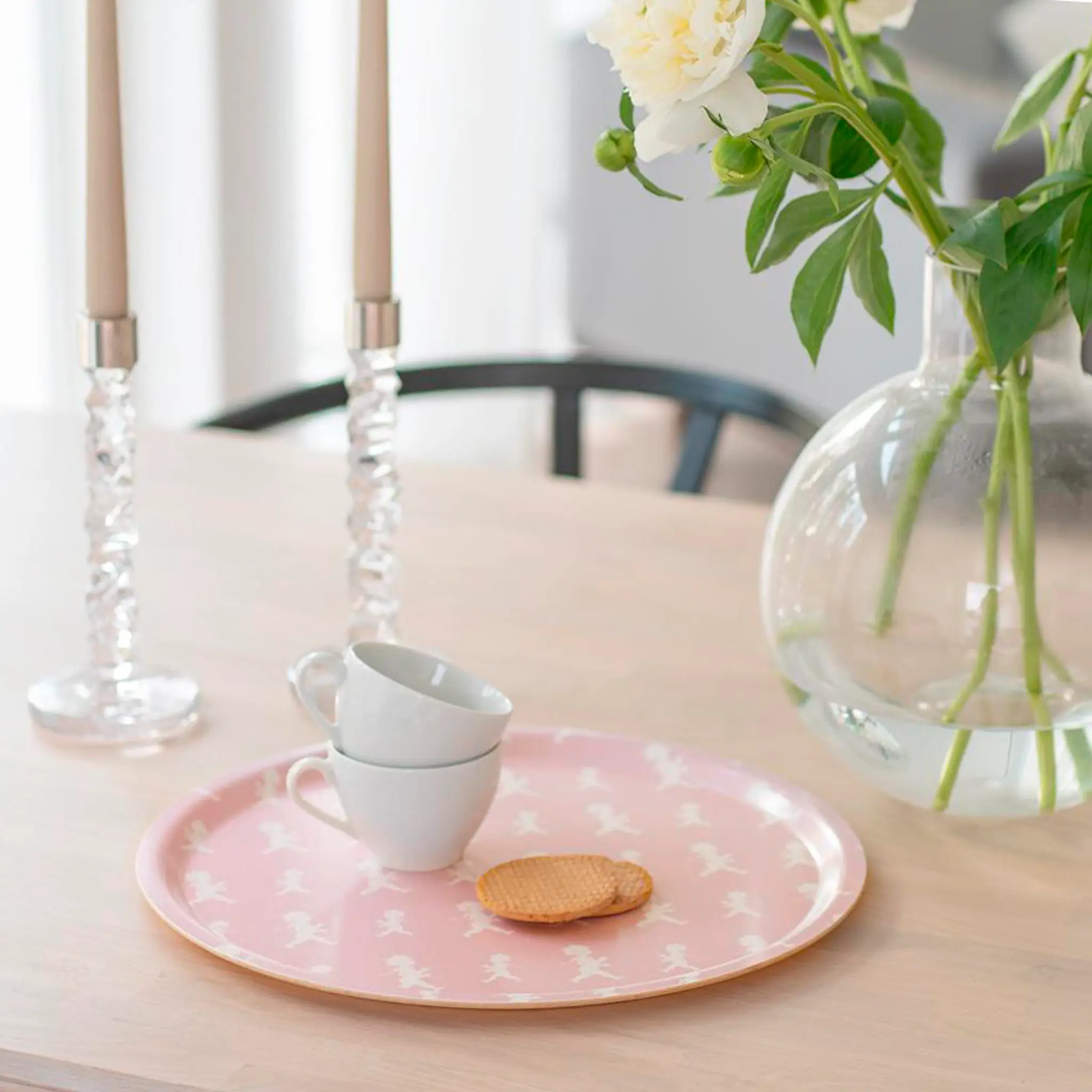 SOLSTICKAN Bricka 38 cm Rosa