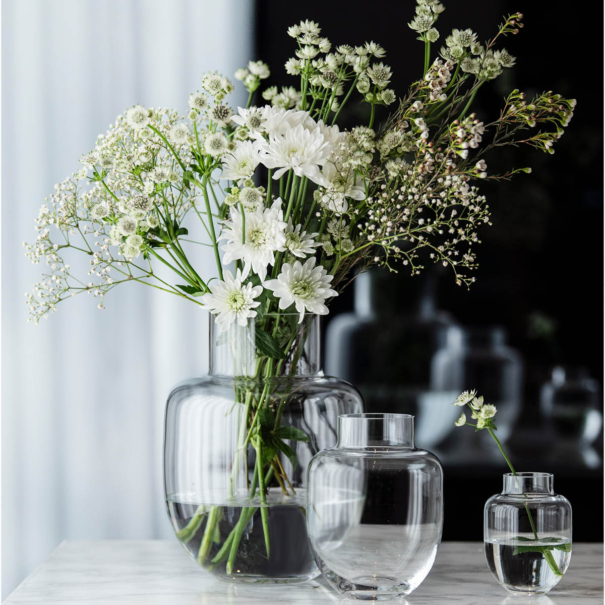 Magnor Family vase 26 cm klar