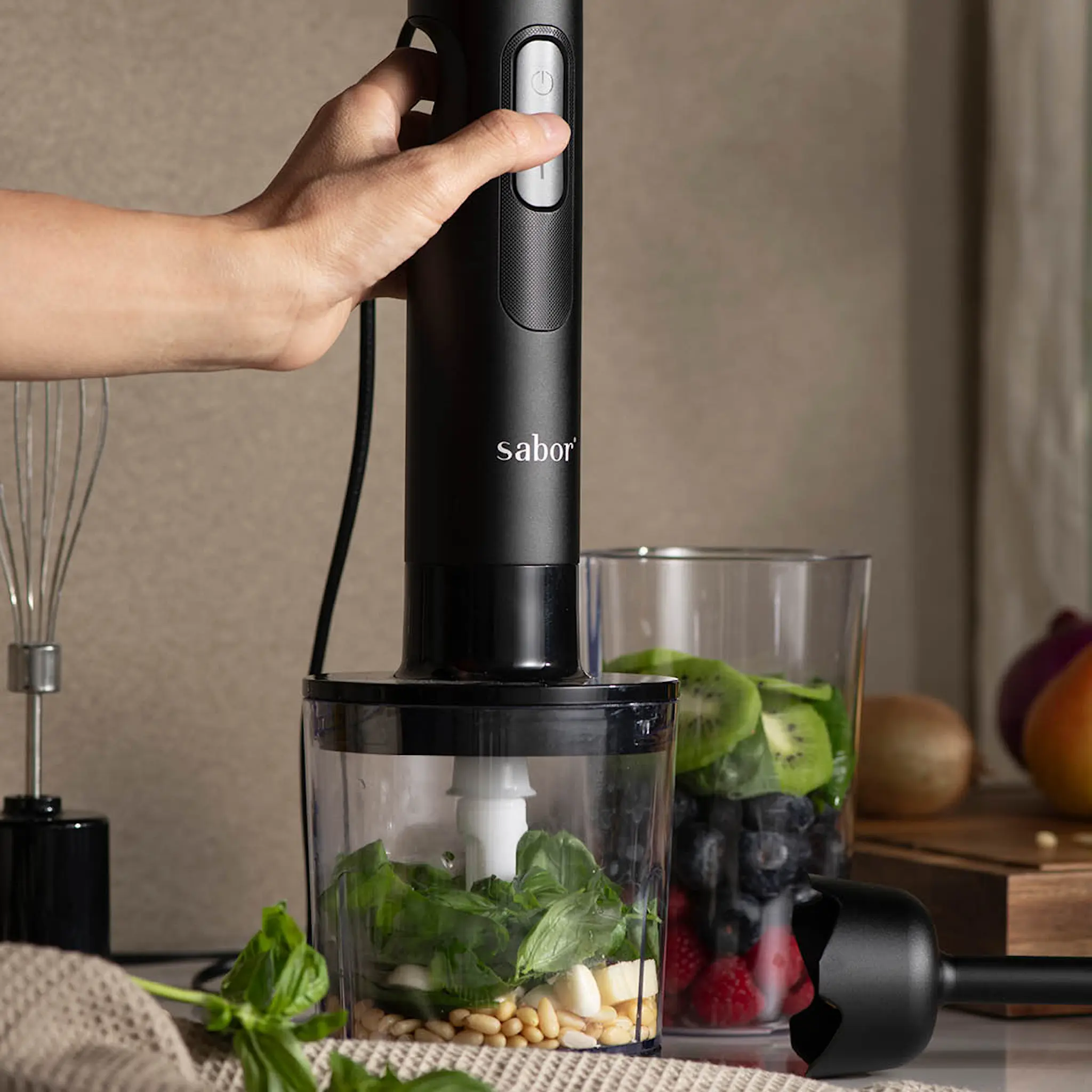 Sabor Ultimate stavmixer 1000W 0,5/0,6 L svart/klar