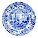 Blue Italian tallrik flat 23 cm blå/vit