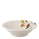 Olival skål låg 12,5 cm oliv vit