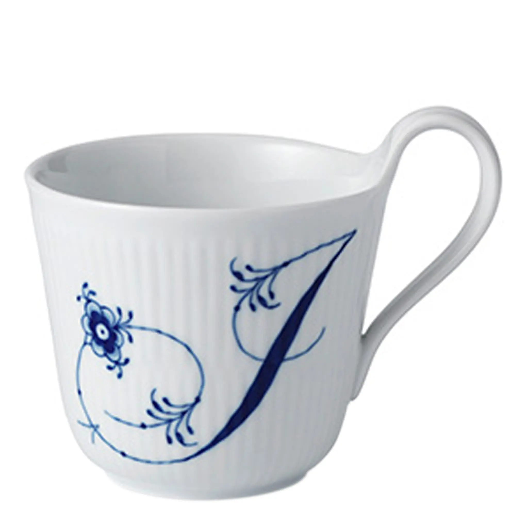Royal Copenhagen Blue Fluted Pl Alphabet Mugg 33 cl I