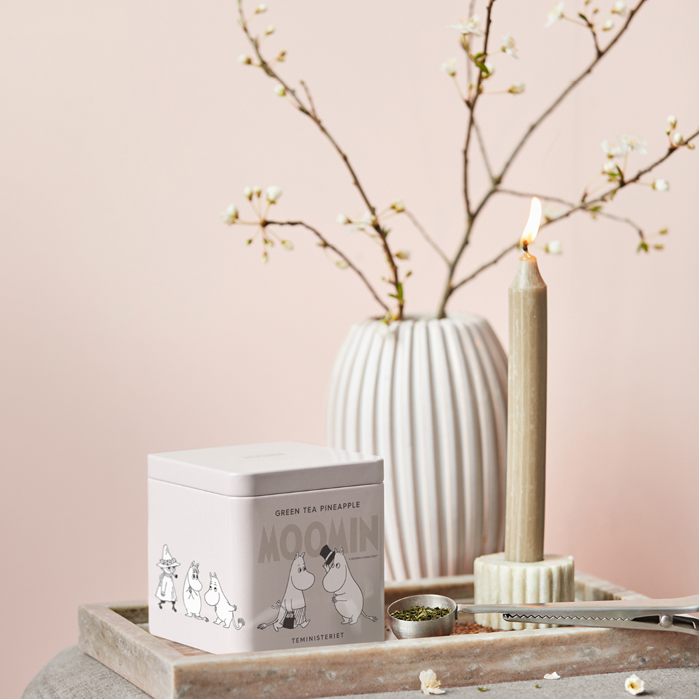 Teministeriet Mumin teburk grönt te ananas 100 g