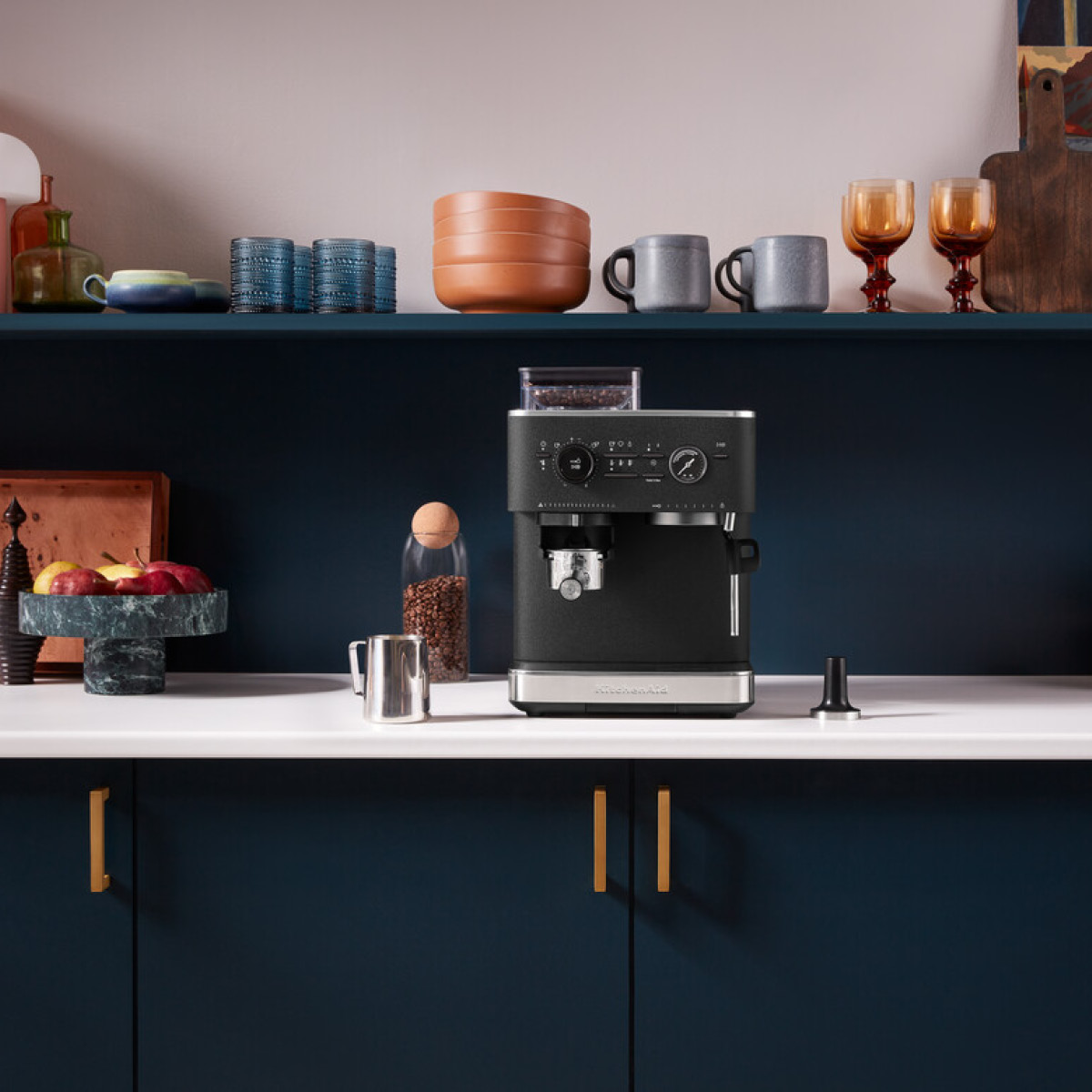 KitchenAid Espressomaskin med kvarn halvautomatisk 5KES6551 cast iron black