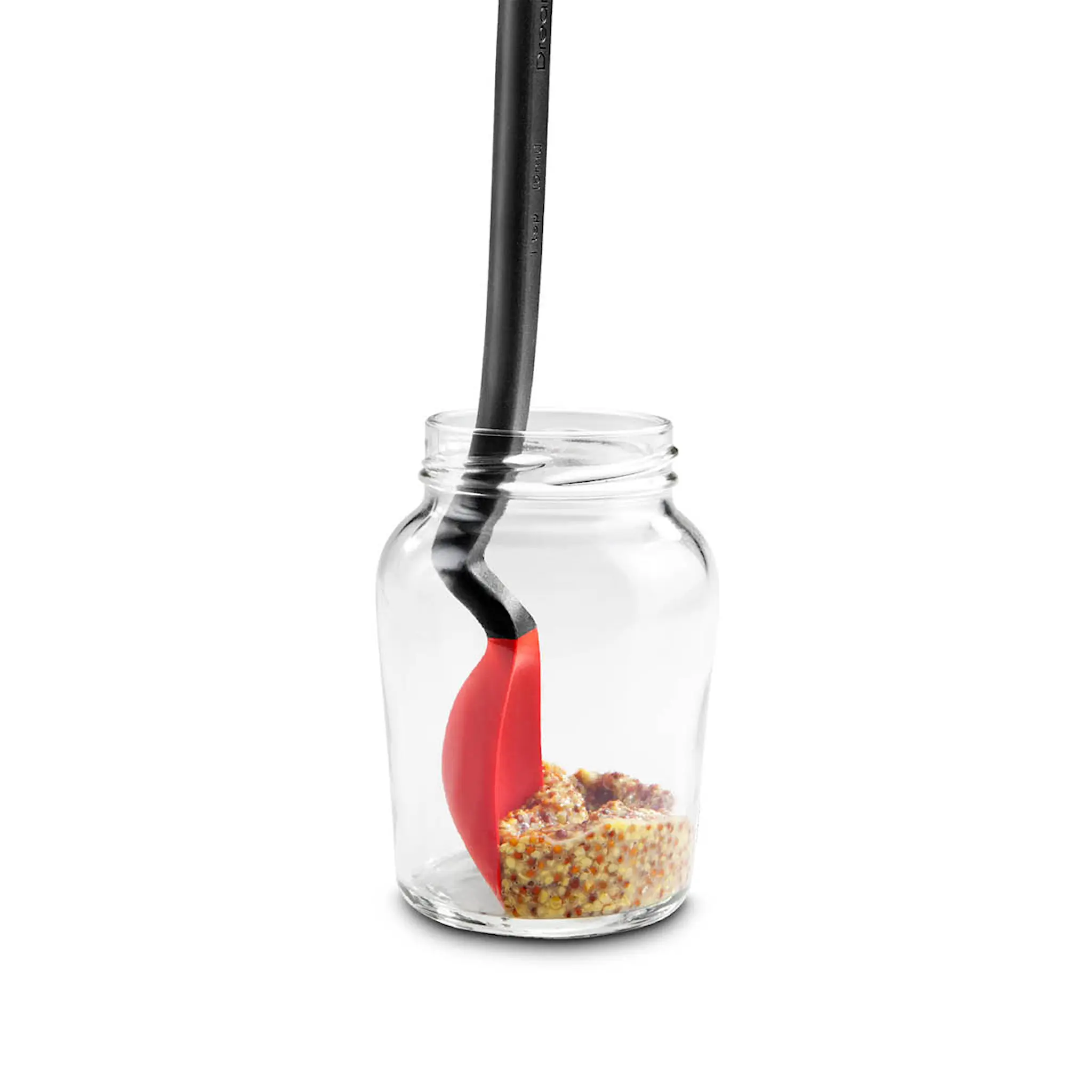 Dreamfarm Silikonsked med vinklat skaft liten 20 cm röd