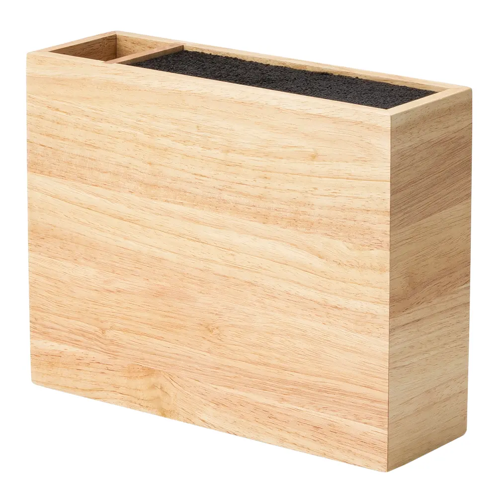 Veitsitukki ja välinelokero kumipuusta