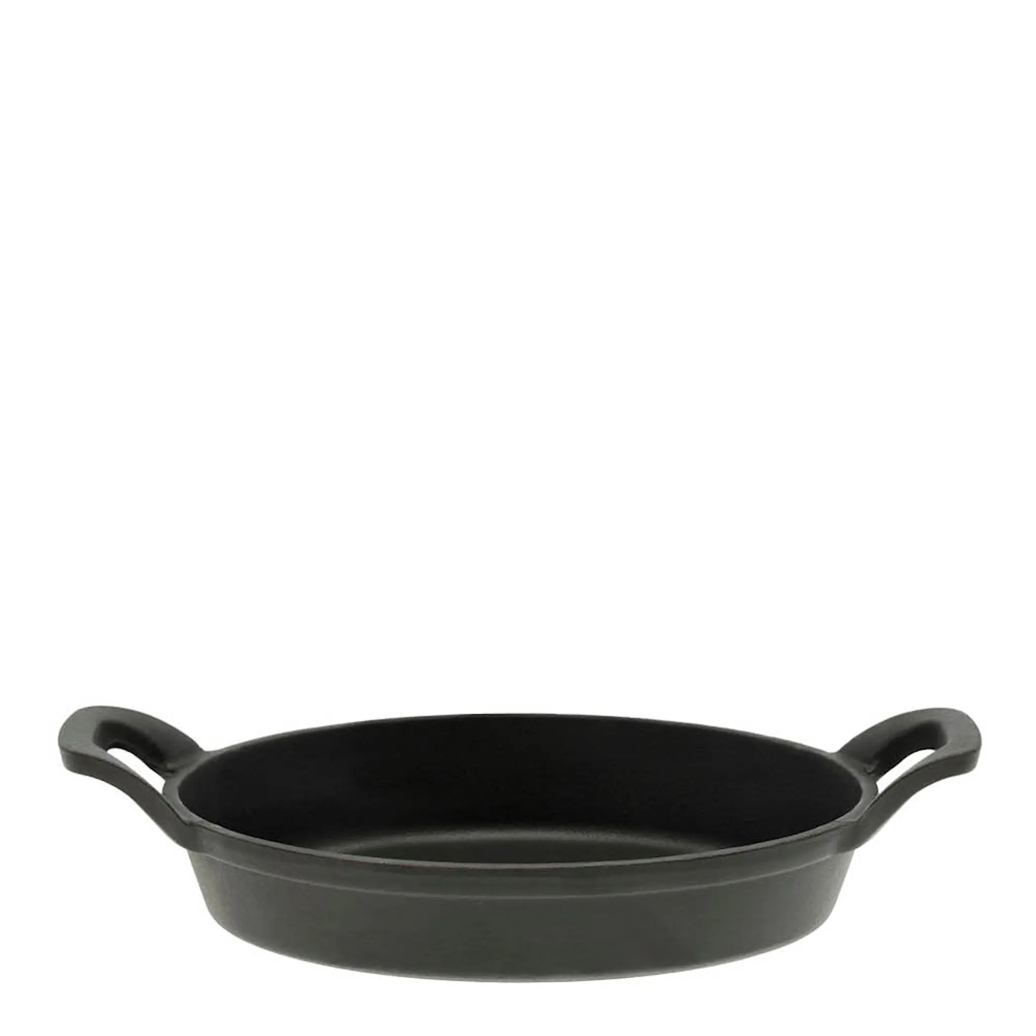 Pillivuyt Gourmet Garonne Mini støpejernspanne oval 2 grep 17,5x11,5 cm